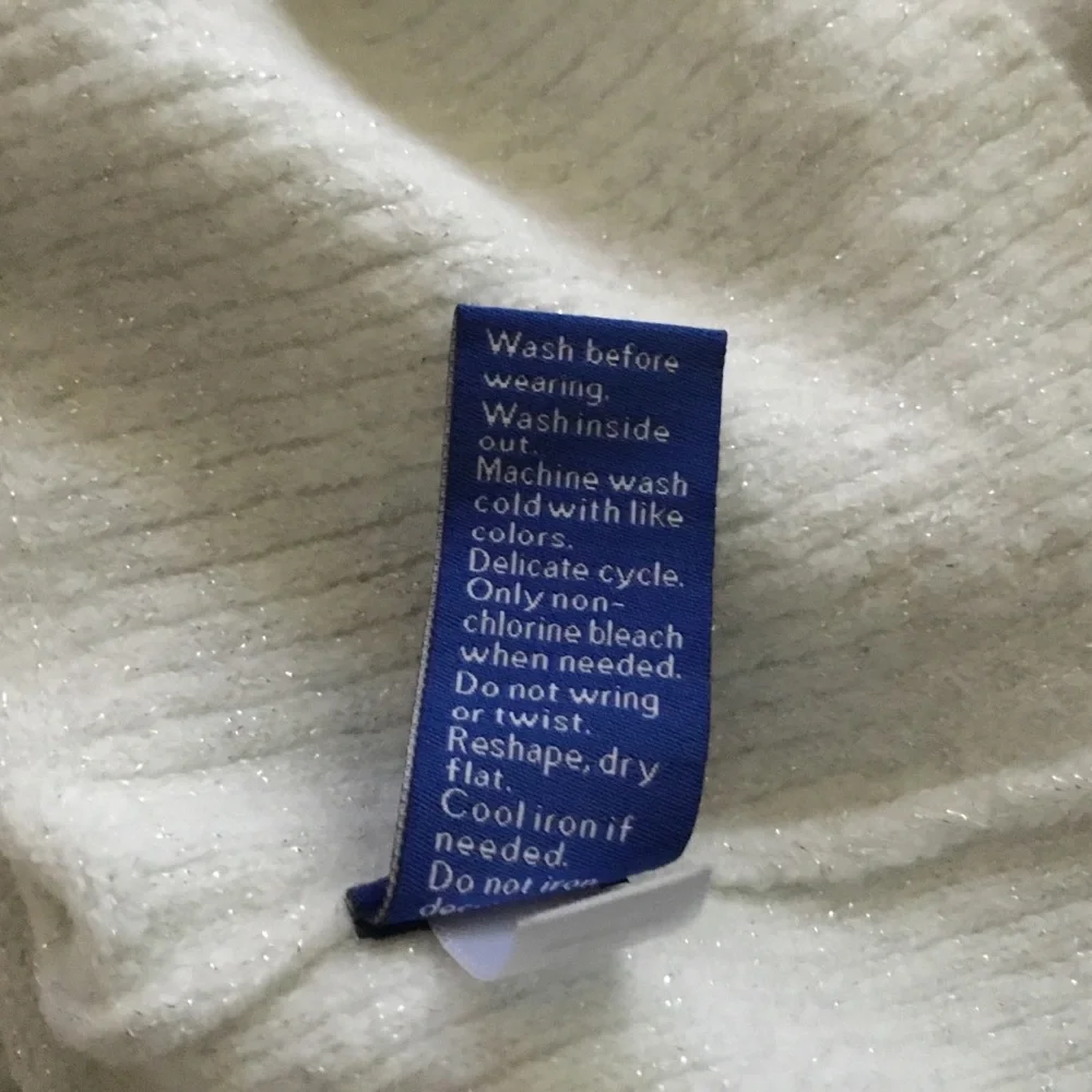 Apt 9 Sweater Twinkle and Sparkle Cream Gold Sequins Size XXL #194 - Picture 5 of 6